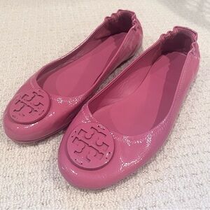 Tory Burch Minnie Travel Ballet Shoes - Washed Berry